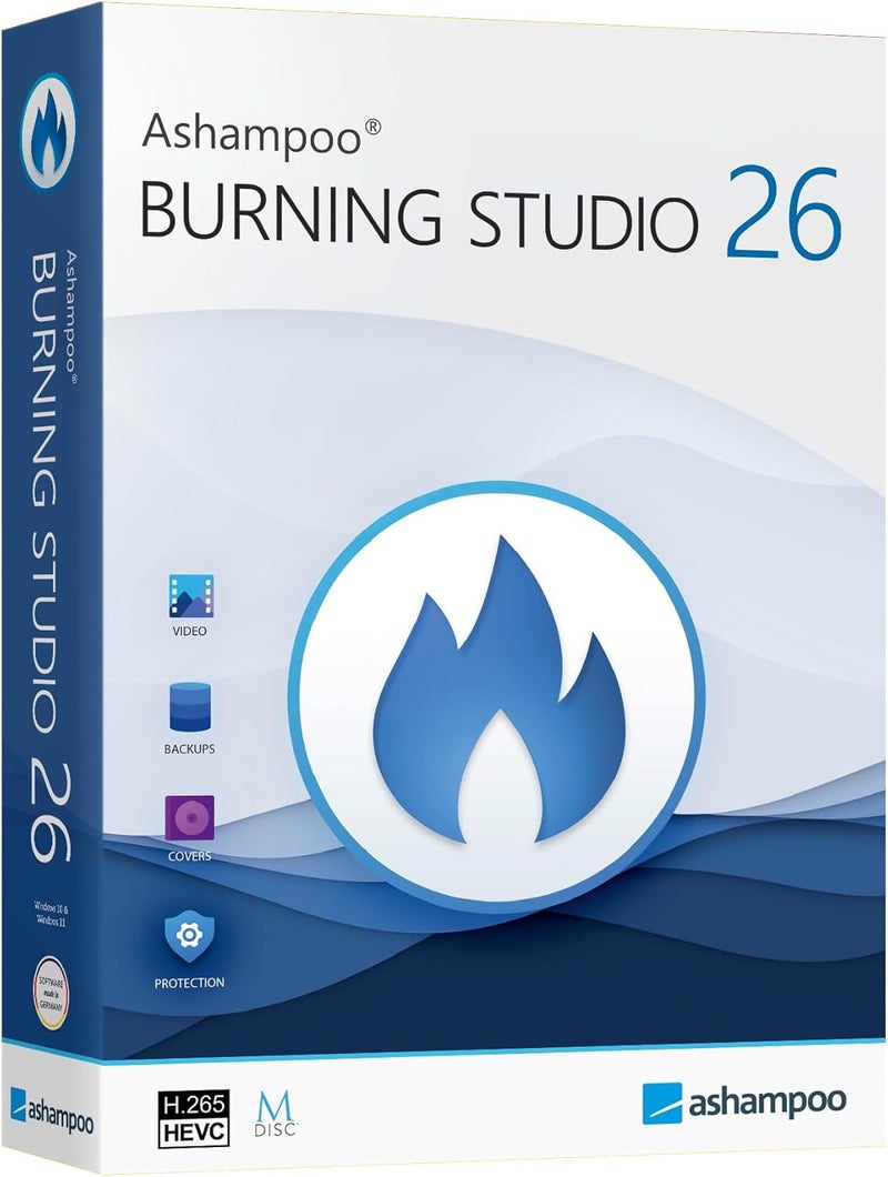 Markt+Technik Burning Studio 26 - Burn, copy, save - the multimedia all-rounder - burning software - create covers, inlays, disk labels for Win 11, 10 - Image 1